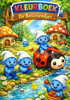 Afbeeldingen van Kleurboek, de bosvriendjes.