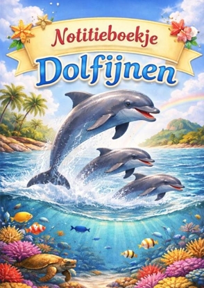 Afbeeldingen van Notitieboekje, Dolfijnen