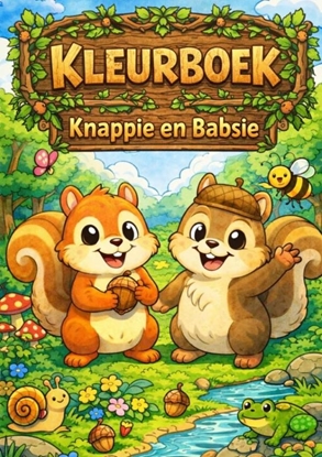 Afbeeldingen van Kleurboek, Knapsie en Babsie