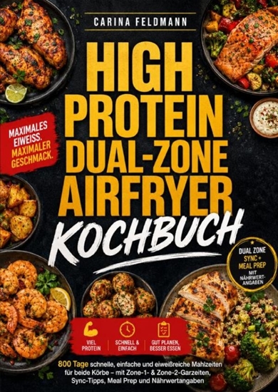 Afbeelding van High Protein Dual-Zone Airfryer Kochbuch