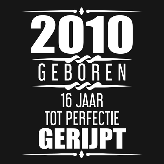 Afbeelding van 2010 Geboren 16 Jaar Tot Perfectie Gerijpt