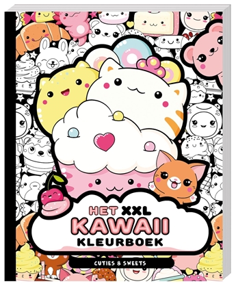 Afbeeldingen van Het XXL Kawaii kleurboek