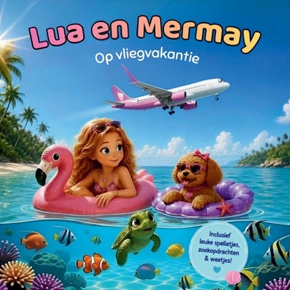 Afbeeldingen van Lua en Mermay Op vliegvakantie