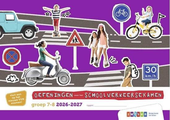 Afbeelding van Oefeningen voor het schoolverkeersexamen groep 7-8 2026-2027