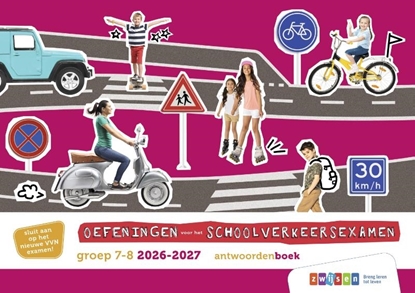 Afbeeldingen van Oefeningen voor het schoolverkeersexamen Groep 7-8 2026-2027 Antwoordenboek