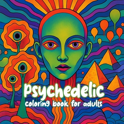 Afbeeldingen van Psychedelic coloring book for adults