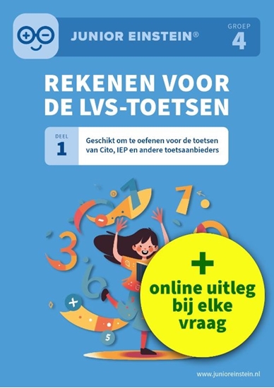Afbeelding van Deel 1 Rekenen voor de LVS-toetsen - Deel 1 - Groep 4 + Online video-uitleg