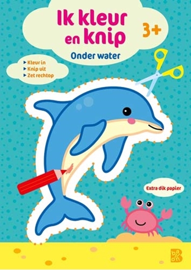 Afbeelding van Ik kleur en knip Onder water