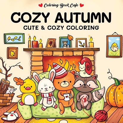 Afbeeldingen van Cozy autumn - Coloring Book Cafe
