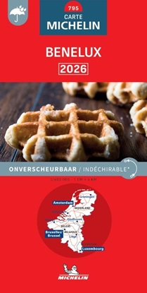 Afbeeldingen van Nationale kaarten Michelin Michelin Wegenkaart 795 Benelux scheurvast 2026