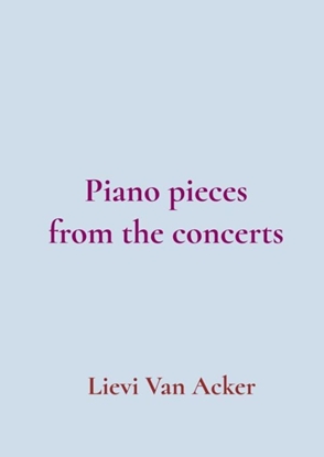 Afbeeldingen van Piano pieces from the concerts