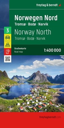 Afbeeldingen van freytag & berndt Straßenkarte freytag & berndt Straßenkarte Norwegen Nord, Tromsø - Bodø - Narvik 1:400.000
