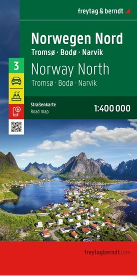 Afbeelding van freytag & berndt Straßenkarte freytag & berndt Straßenkarte Norwegen Nord, Tromsø - Bodø - Narvik 1:400.000