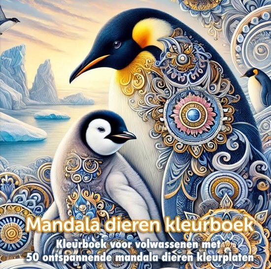 Afbeelding van Mandala dieren kleurboek (hardcover)