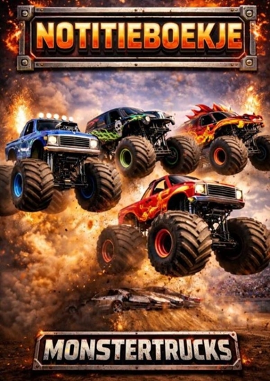 Afbeelding van Notitieboekje, Monstertrucks