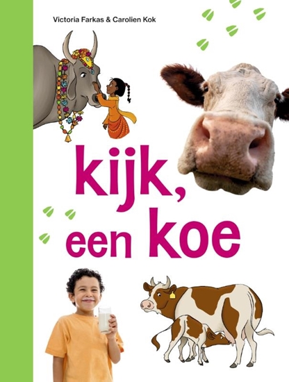 Afbeelding van ik lees informatief kijk, een koe