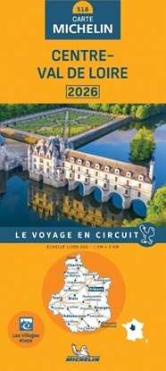 Afbeeldingen van Regionale kaarten Michelin Michelin Wegenkaart 518 Centre-Val de Loire 2026