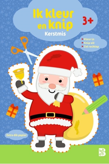 Afbeelding van Ik kleur en knip: Kerstmis