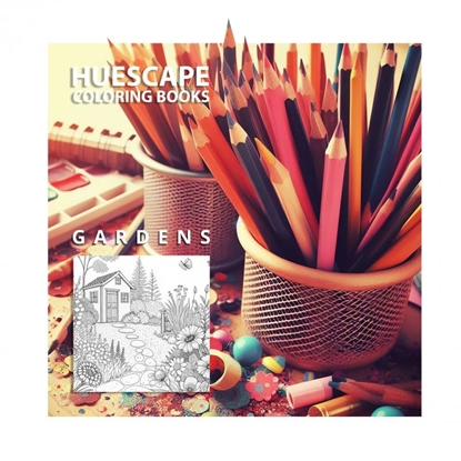Afbeeldingen van Huescape Kleurboek voor volwassenen - Bloementuinen