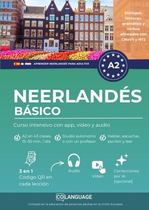 Afbeeldingen van Aprender neerlandés A2 básico: curso intensivo con app, video y audio
