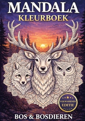 Afbeeldingen van Mandala kleurboek - Bos & bosdieren