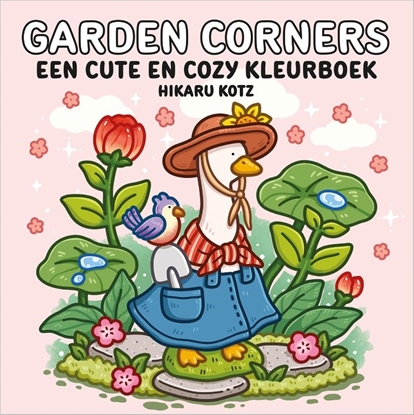 Afbeeldingen van Garden Corners – een cute en cozy kleurboek
