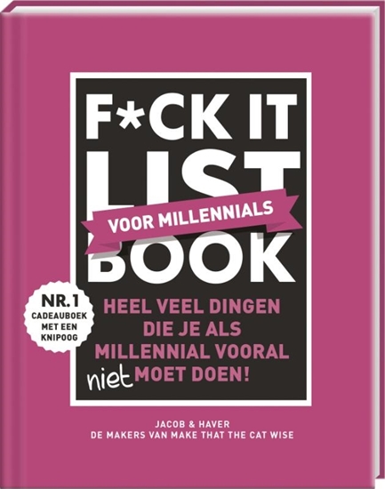 Afbeelding van F*ck it list book - Voor millennials