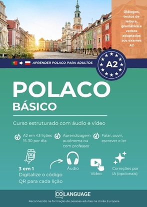 Afbeeldingen van Aprender polaco A2 básico. Curso estruturado com áudio e vídeo