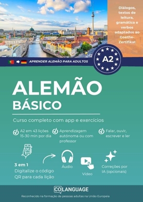 Afbeeldingen van Aprender alemão A2 básico. Curso completo com app e exercícios