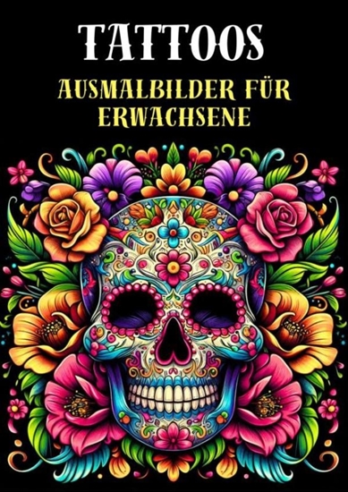 Afbeelding van Ausmalbilder für Erwachsene - Tattoos