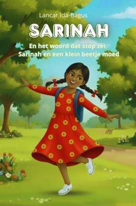 Afbeeldingen van Sarinah en het woord dat "Stop" zei