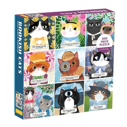 Afbeeldingen van Bookish Cats 500 Piece Family Puzzle