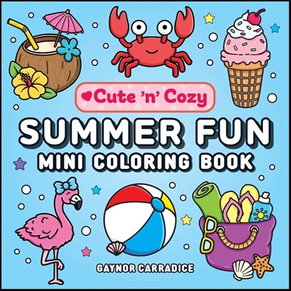 Afbeeldingen van Cute and Cozy Summer Fun Mini Coloring Book