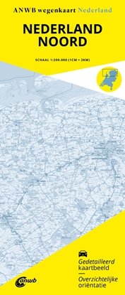 Afbeeldingen van ANWB Wegenkaart Wegenkaart Nederland Noord