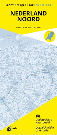 Afbeelding van ANWB Wegenkaart Wegenkaart Nederland Noord