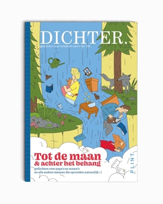 Afbeeldingen van Dichter DICHTER. Tot de maan & achter het behang (set van 5)