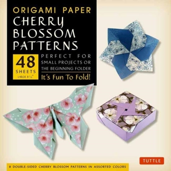 Afbeelding van Origami Paper- Cherry Blossom Patterns Large 8 1/4" 48 sh