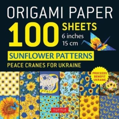 Afbeeldingen van Origami Paper 100 Sheets Sunflower Patterns 6" (15 cm)