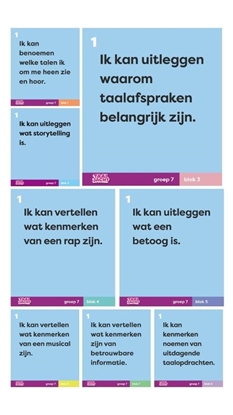 Afbeeldingen van Taaljacht Groep 7 blok 1-8 taal doelmagneten