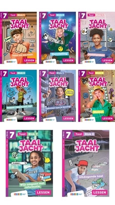 Afbeeldingen van Taaljacht Groep 7 blok 1-8 taal antwoordenboek (pakket)