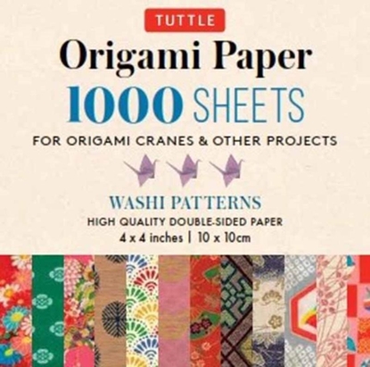 Afbeeldingen van Origami Paper Washi Patterns 1,000 sheets 4" (10 cm)