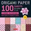 Afbeelding van Origami Paper 100 sheets Cherry Blossoms 8 1/4" (21 cm)