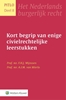 Afbeelding van Kort begrip van enige civielrechtelijke leerstukken