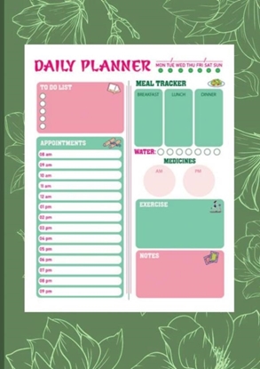 Afbeeldingen van Daily Planner Tagesplaner 100 Tage, A5 (Zeitmanagement-Planer)