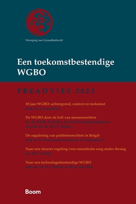Afbeeldingen van Vereniging voor Gezondheidsrecht (VGR) Een toekomstbestendige WGBO