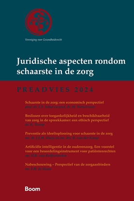 Afbeeldingen van Vereniging voor Gezondheidsrecht (VGR) Juridische aspecten rondom schaarste in de zorg