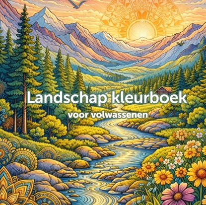Afbeeldingen van Landschap kleurboek voor volwassenen (hardcover)