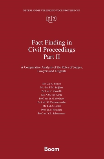Afbeelding van Nederlandse Vereniging voor Procesrecht Fact Finding in Civil Proceedings Part II