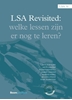 Afbeelding van LSA-reeks LSA Revisited. Welke lessen zijn er nog te leren