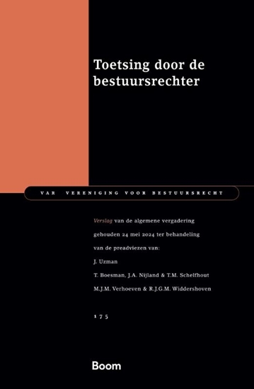 Afbeelding van Van vereniging voor bestuursrecht Toetsing door de bestuursrechter